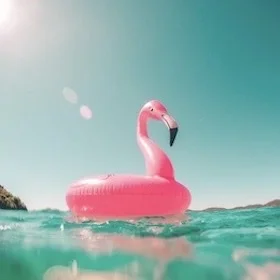 Haiku Sommer Flamingo